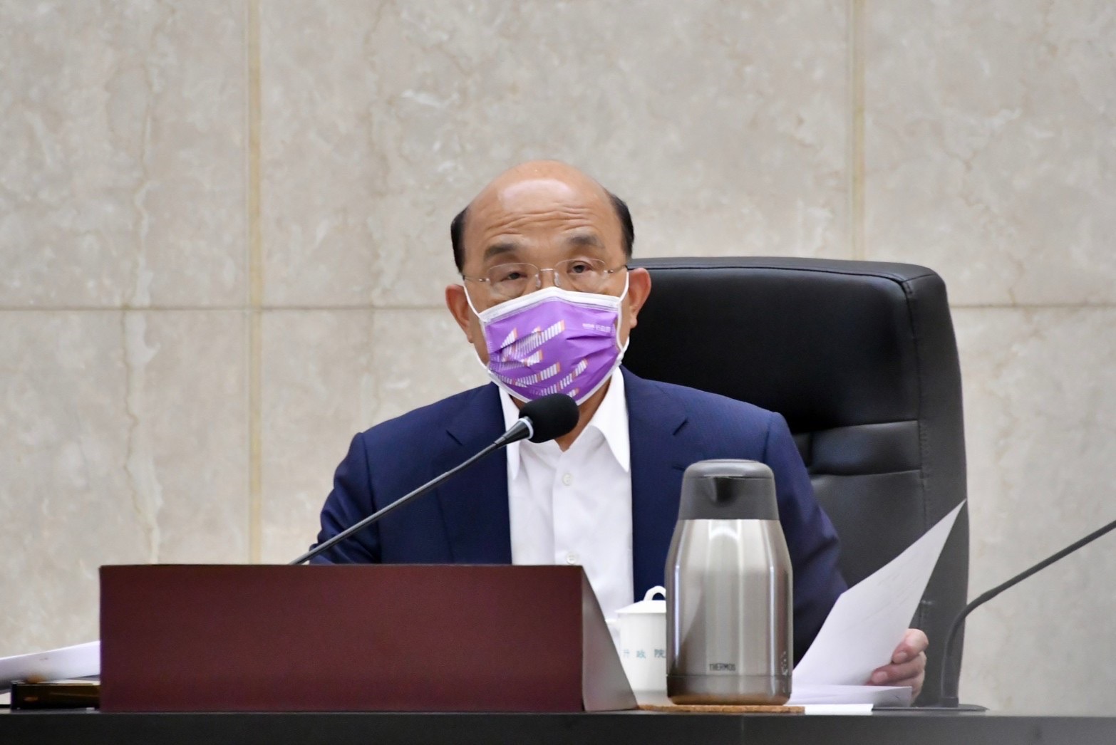 行政院長蘇貞昌強調，針對電價調整，政府將考量兼顧民生與經濟，審議委員會也會盤整各項因素評估，行政院予以尊重。資料照片。(行政院提供)