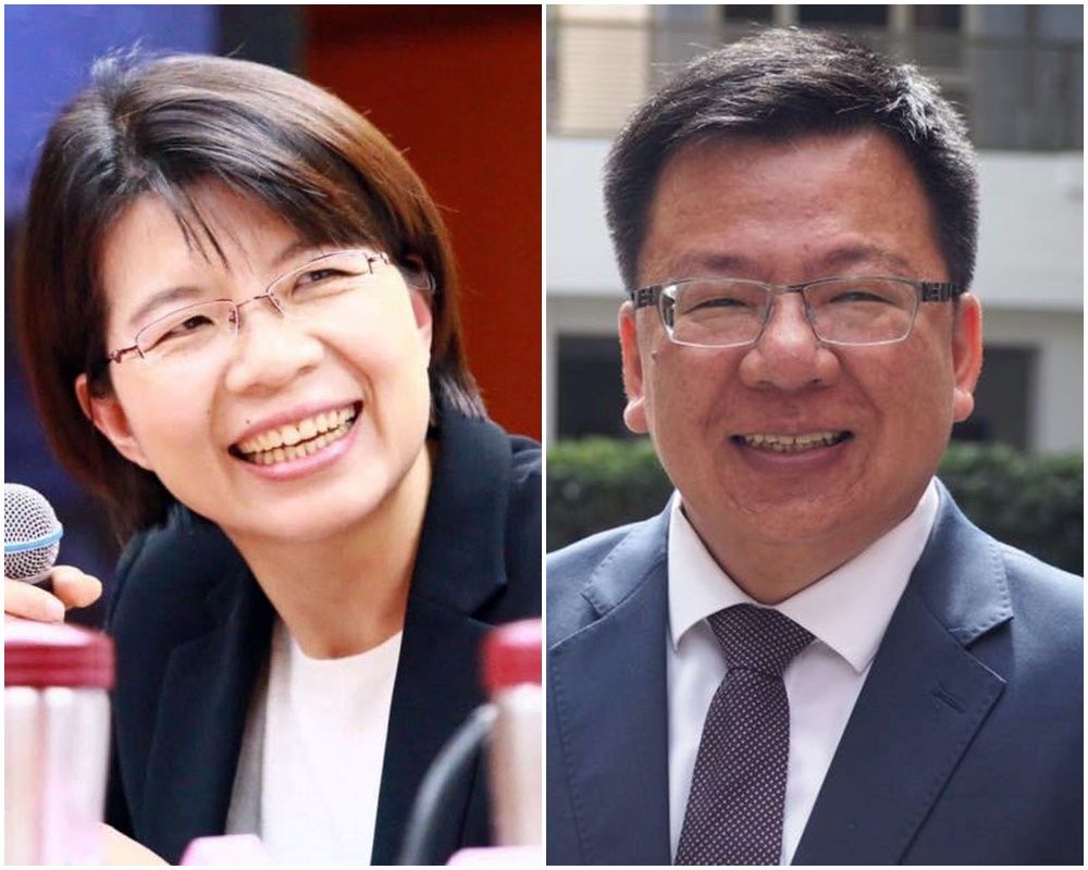 立委黃秀芳(左)、總統府副秘書長李俊俋。(合成圖)