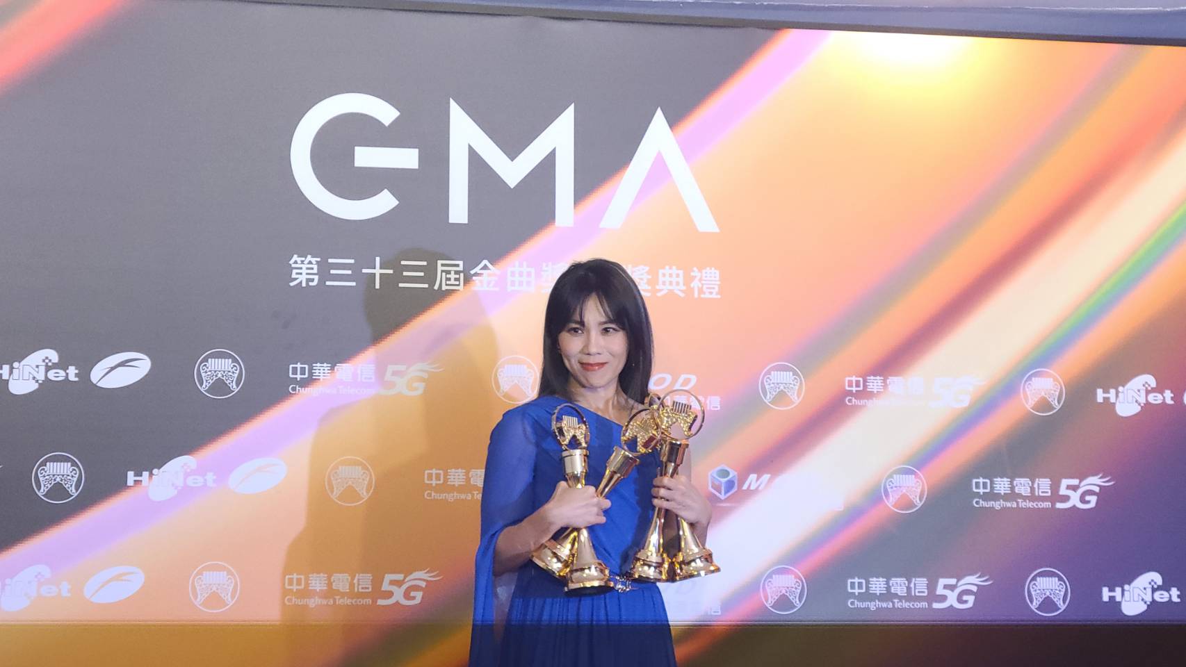 蔡健雅在本屆金曲獎拿下最佳華語女歌手獎、年度專輯獎、最佳華語專輯獎、最佳演唱錄音專輯獎。(江昭倫 攝)