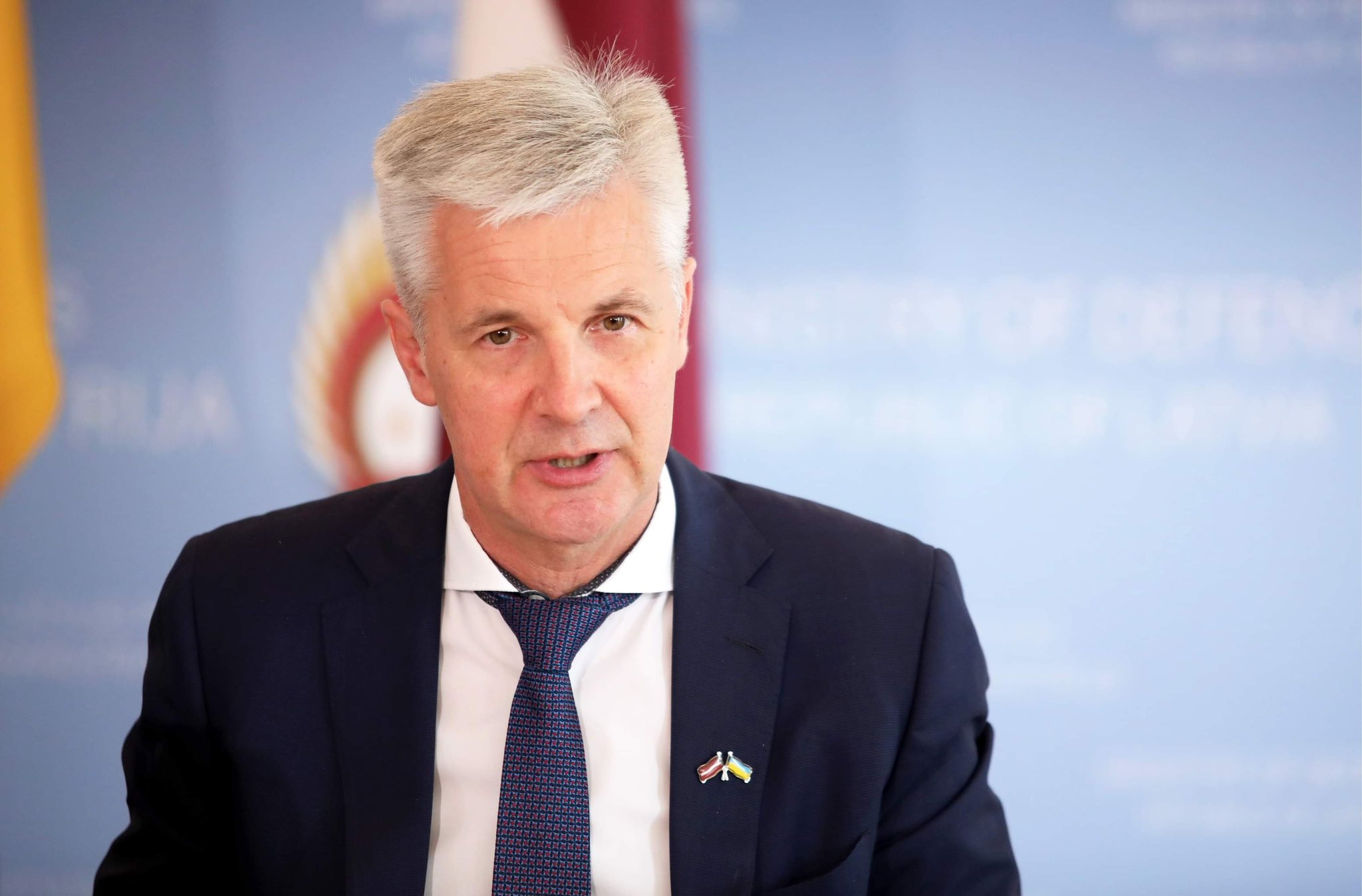 拉脫維亞國防部長帕布瑞克斯（Artis Pabriks）。 (圖:推特@Pabriks)