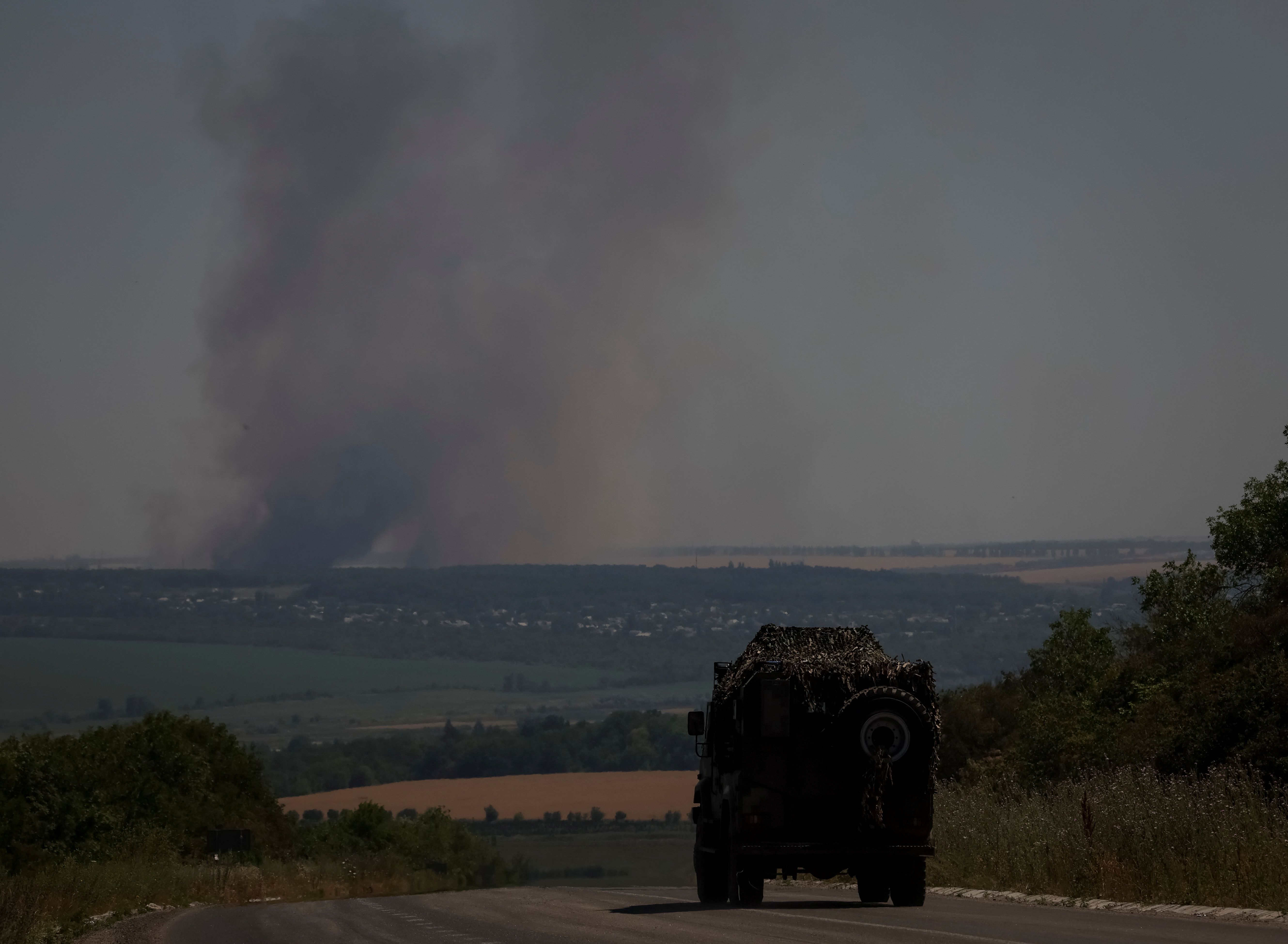 俄羅斯軍隊7日加強對烏克蘭東部頓巴斯地區(Donbas)的攻擊。(路透社/達志影像)
