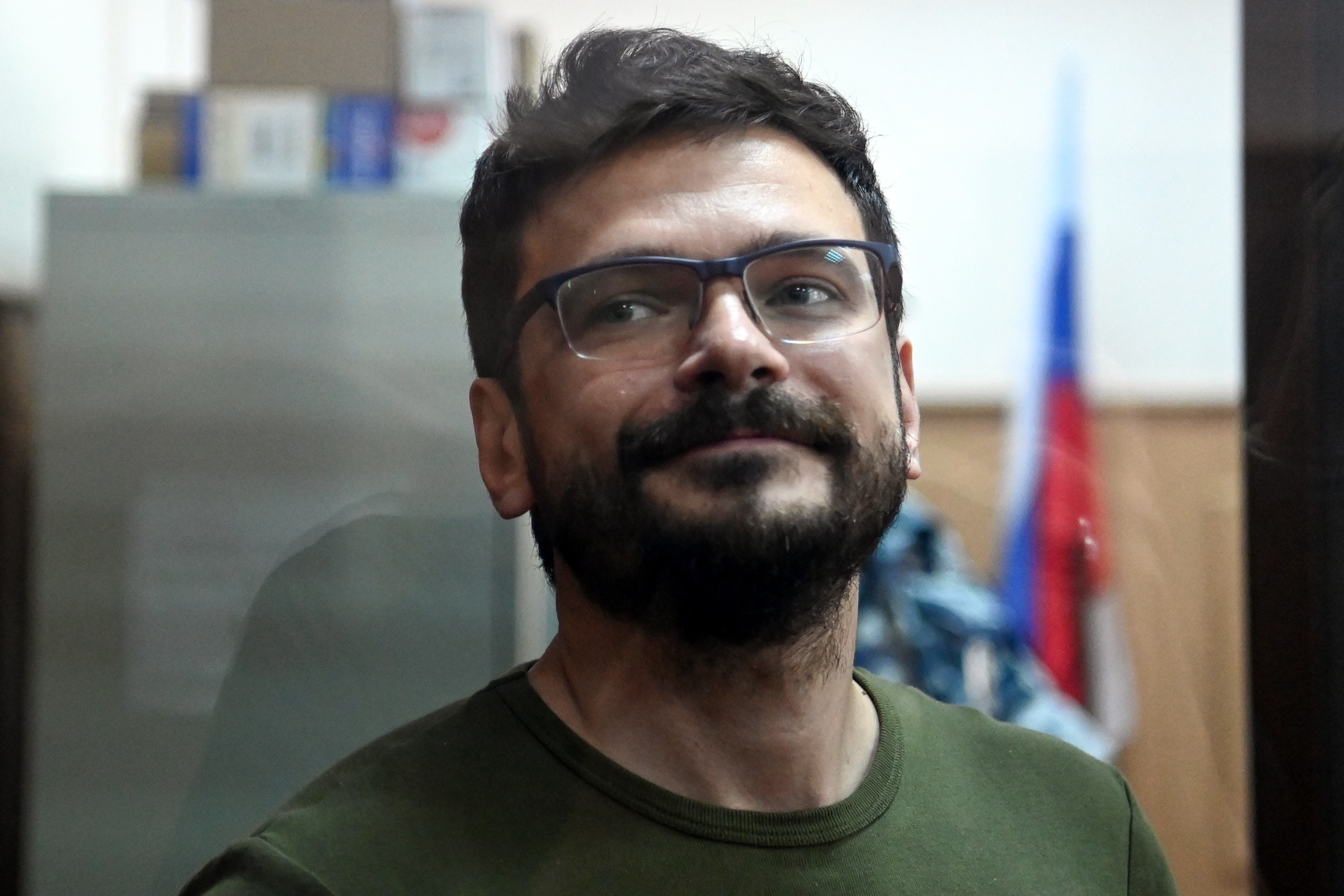 俄羅斯反對派人士雅辛(Ilya Yashin)。 (AFP)