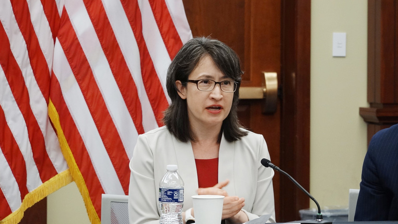 駐美代表蕭美琴推文表示，制裁無法扼殺台灣人聲音。 (圖：中央社檔案照片)