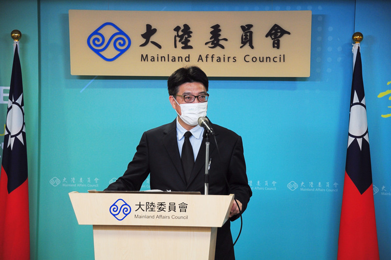大陸委員會發言人邱垂正21日呼籲陸方儘速恢復陸生來台就學。(圖：中央社)