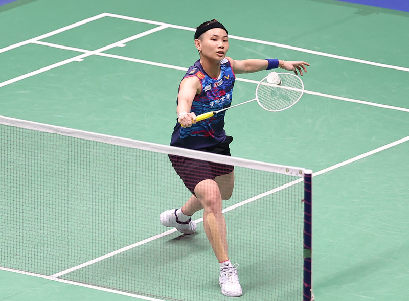 2022年台北羽球公開賽女子單打，台灣羽球一姐戴資穎（圖）24日打敗日本選手川上紗惠奈，將冠軍留在台灣。 (圖：中央社)