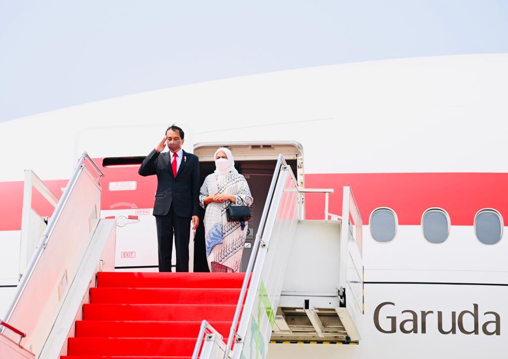 印尼總統佐科威（Joko Widodo）25日啟程前往北京。 (圖:推特@jokowi)