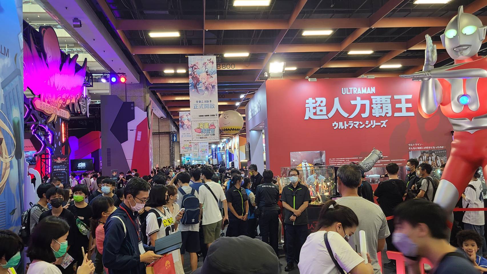 第21屆漫畫博覽會28日起在台北世貿一館盛大開幕。（江昭倫攝）