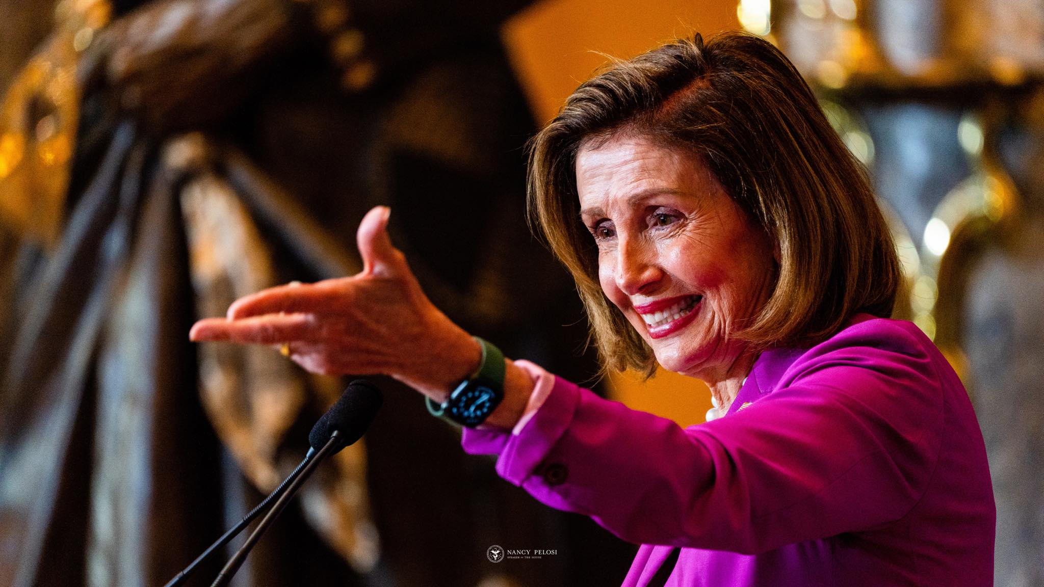 美國眾議院議長裴洛西(Nancy Pelosi)。(FB/Nancy Pelosi)