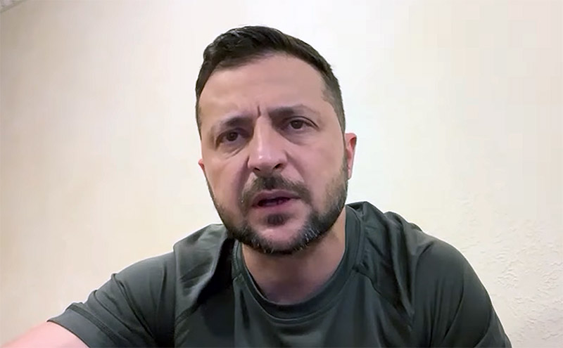 烏克蘭總統澤倫斯基(Volodymyr Zelensky)。(翻攝自澤倫斯基臉書)