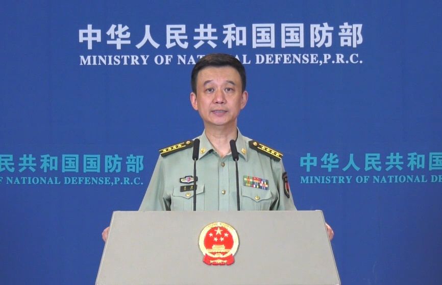 中國國防部發言人吳謙。（圖:中國國防部網站）