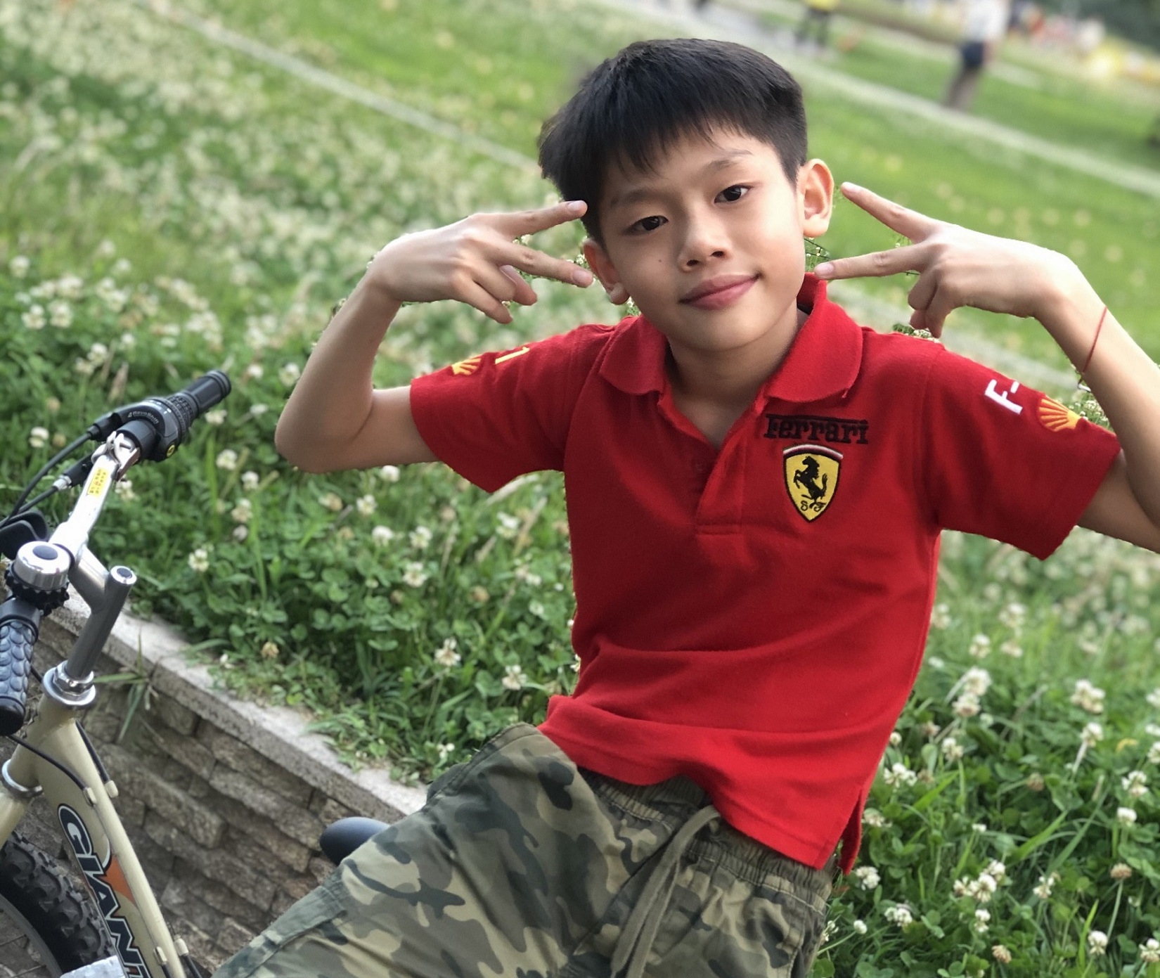 王威凱今年國小畢業，即將上國中。(教育部提供)