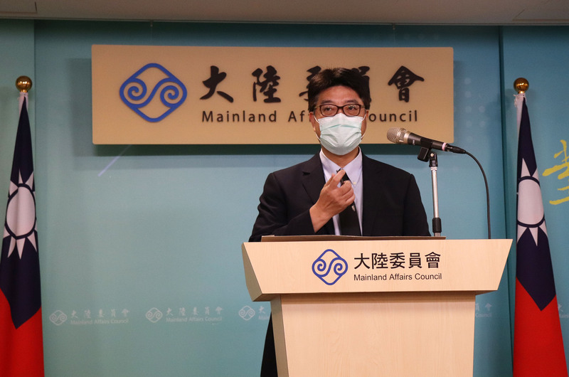 陸委會發言人邱垂正表示，台灣不挑釁不退縮，堅定捍衛國家主權安全。(圖：中央社)
