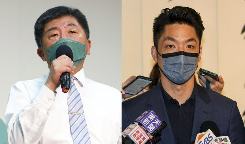 民進黨台北市長參選人陳時中(左)與國民黨台北市長參選人蔣萬安(右)。(資料合成照/圖:中央社)