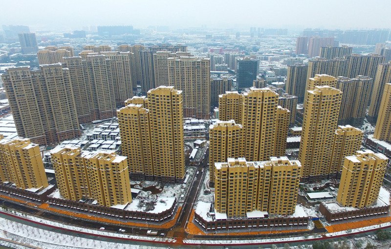 圖為江西南昌市新建樓房群。（中新社提供）(資料照片/CNA)