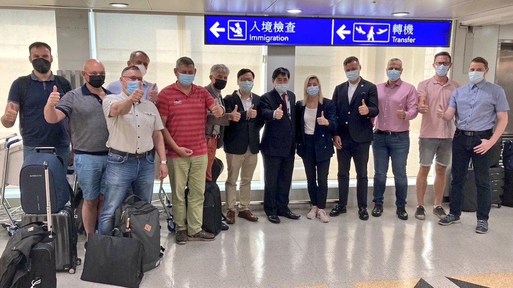 立陶宛交通及通訊部政次愛格涅7日率團抵台訪問。（圖:外交部提供）