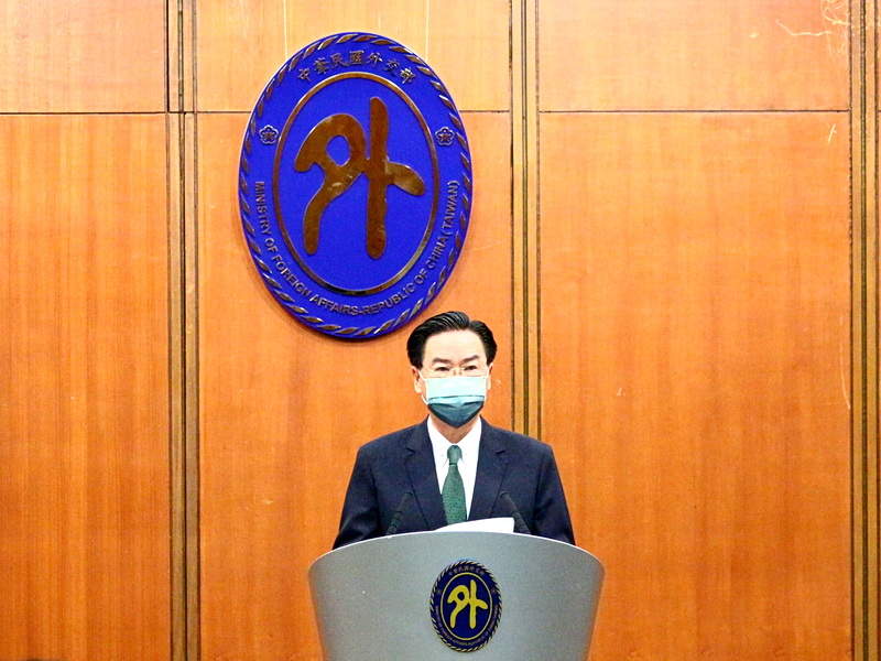外交部長吳釗燮9日表示，中國在國際社會打壓台灣生存空間，但台灣不能束手就擒，政府將繼續努力爭取更多國家及領導人支持台灣 (央廣記者王照坤 攝)