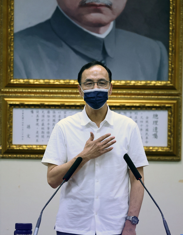 國民黨主席朱立倫表示，黨員所有發言都必須根據黨綱及黨章，他並再次強調國民黨反對台獨的立場。 (資料照/中央社)