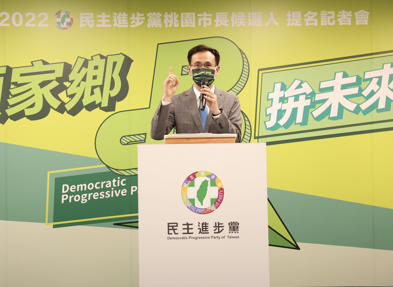 民進黨桃園市長參選人鄭運鵬。 (圖：中央社檔案照片)