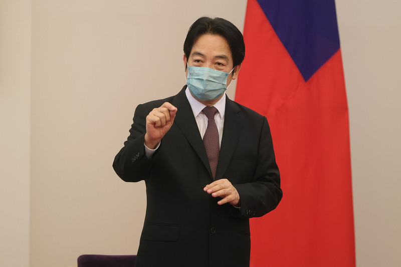 副總統賴清德辦公室駁斥「副總統賴清德支持前立委鄭寶清參選市長」傳聞。（總統府提供） (圖：中央社)