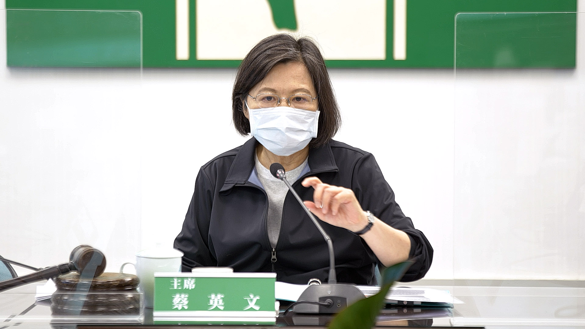 兼任民進黨主席的蔡英文總統28日表示，今年11月26日的選舉是民進黨展現地方中央一條心的時刻。(民進黨提供)