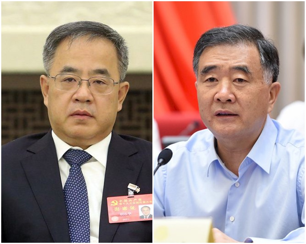 中國副總理胡春華(左)、全國政協主席汪洋。(合成圖)