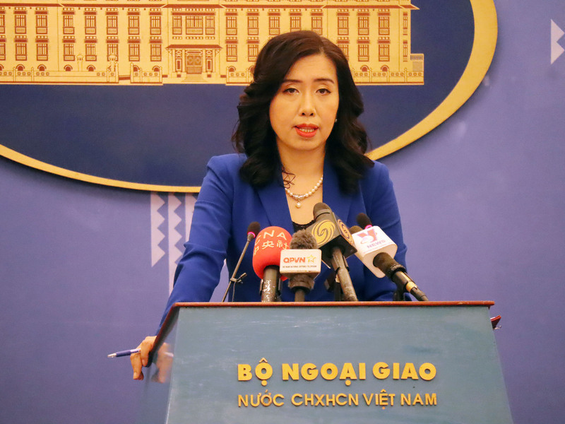 柬埔寨打工陷阱頻傳，不少越南民眾受害。越南外交部發言人黎氏秋姮（圖）25日表示，越方已解救並將逾500名公民安全帶回越南，此外還協助數千公民辦理相關必要手續。 (圖：中央社)