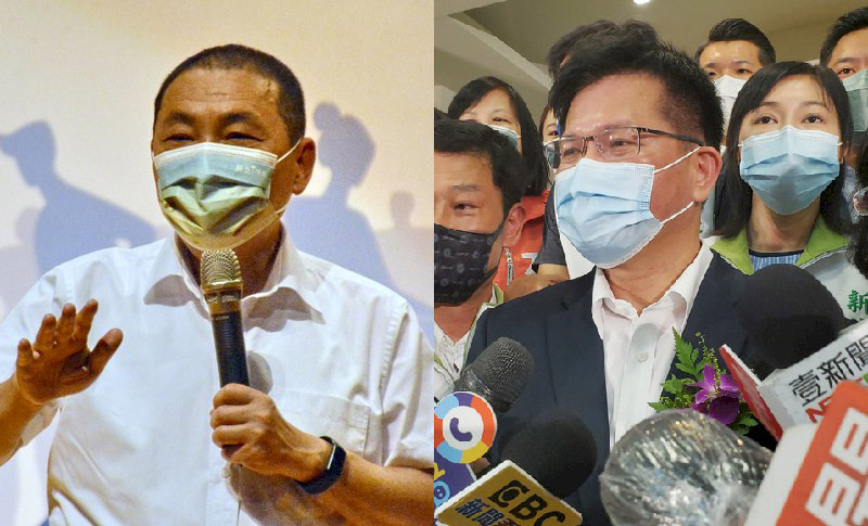 國民黨新北市長參選人侯友宜、民進黨新北市長參選人林佳龍 (資料照/圖:中央社)