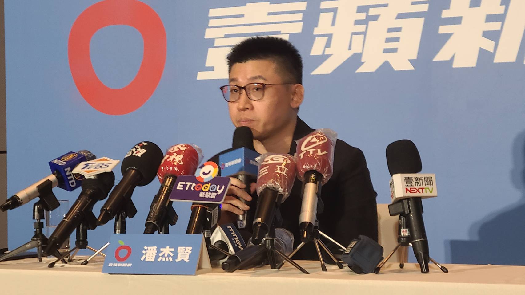 台蘋買家潘杰賢新聘原台蘋員工另成立《壹蘋新聞網》 ，9月1日上線。(江昭倫 攝)