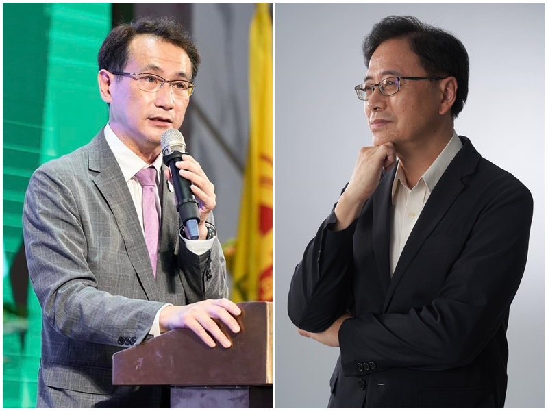 民進黨桃園市長候選人鄭運鵬，國民黨候選人張善政。(合成圖)