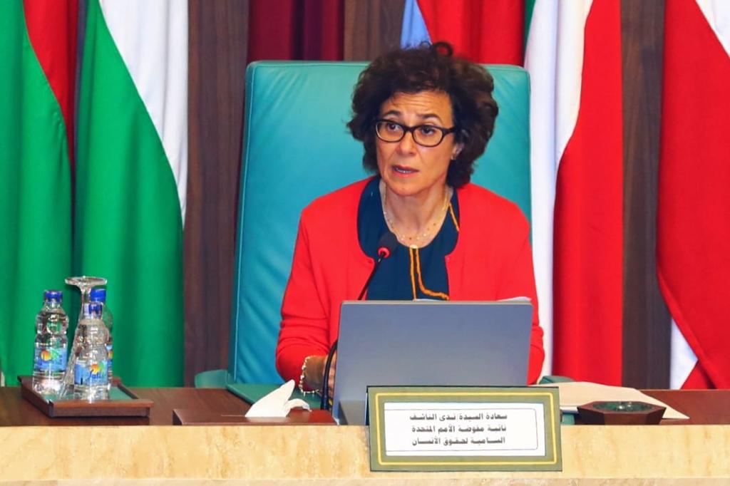 聯合國人權事務代理高級專員納西弗(Nada al-Nashif)12日表示，俄羅斯恐嚇反對烏克蘭戰爭的人。(圖:Nada al-Nashif推特)