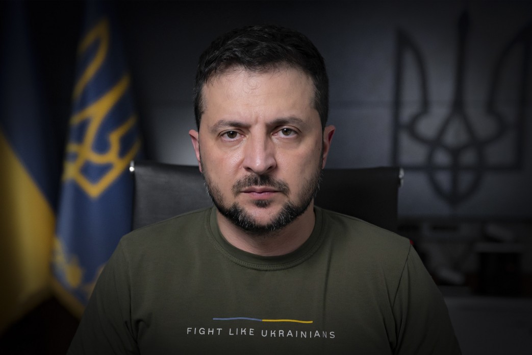 烏克蘭總統澤倫斯基(Volodymyr Zelensky)表示，9月收復6千平方公里失土。 (圖:烏克蘭總統府)