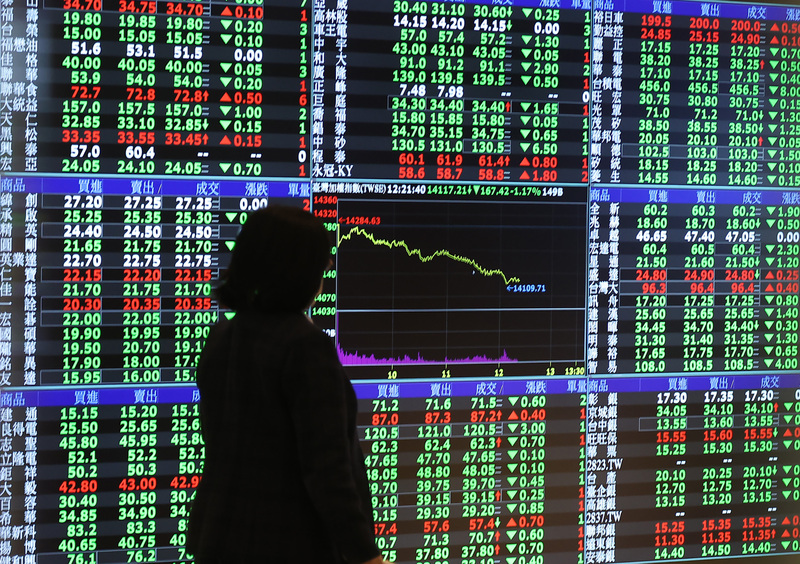 台股今天(11日)大跌近600點收盤。(資料照／中央社)