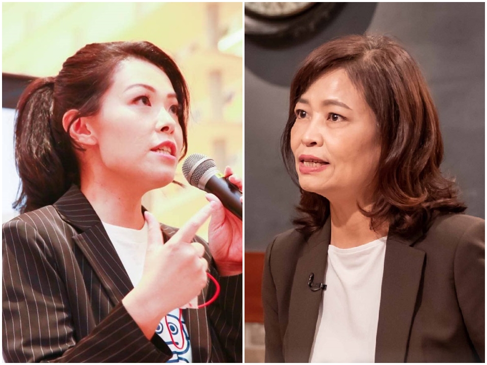 新竹市長參選人「雙虹」高虹安與沈慧虹連日隔空交火。(合成圖/臉書)