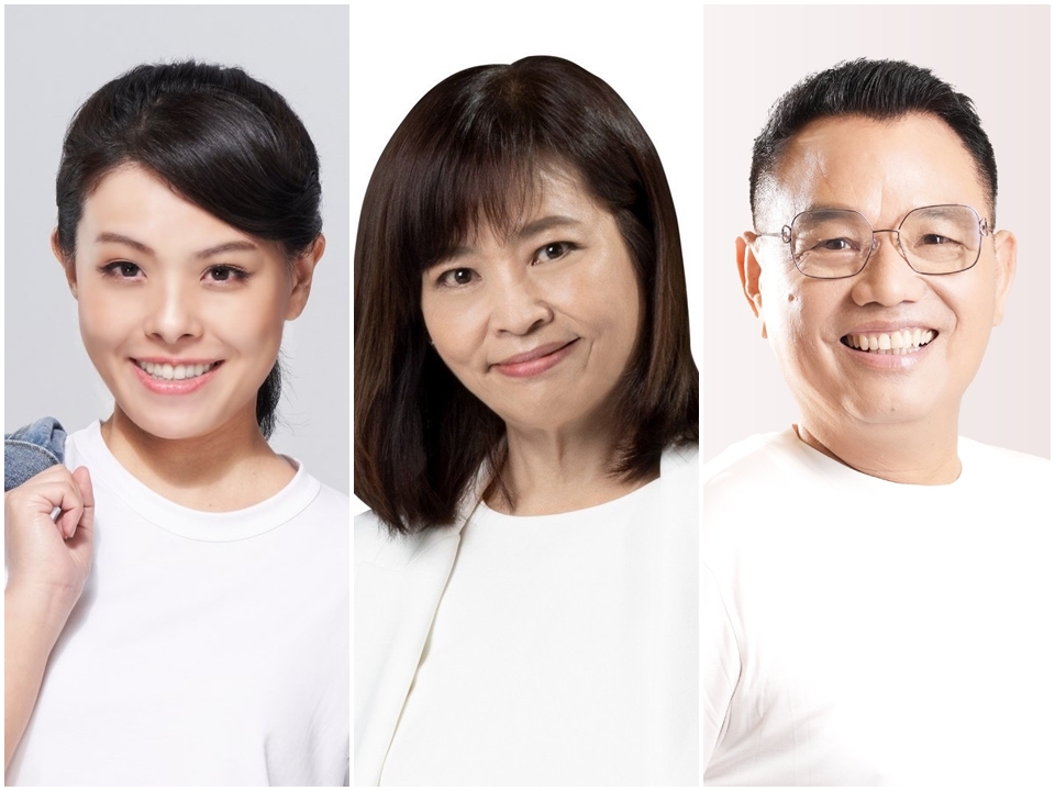 新竹市長選舉戰火四射:民眾黨參選人高虹安(左)、民進黨參選人沈慧虹(中)、國民黨參選人林耕仁(右)。(合成圖/臉書)