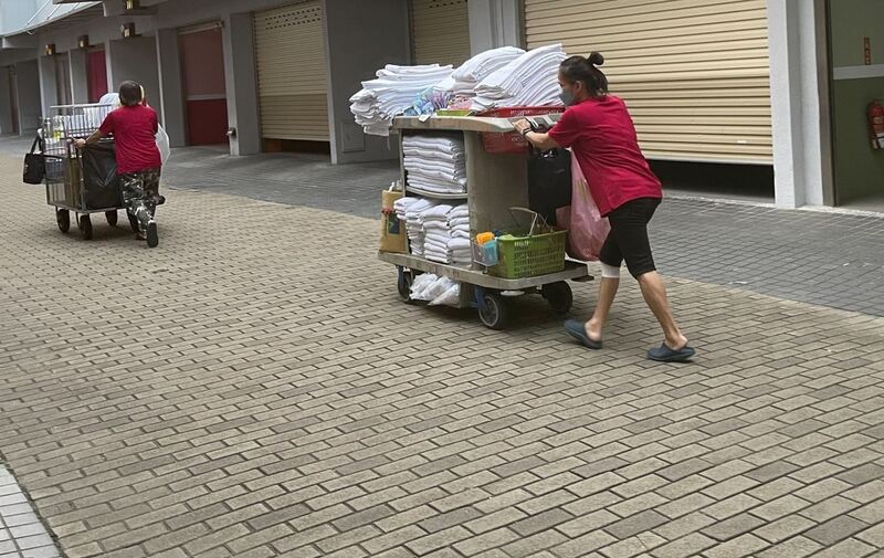 中高齡勞動人口。（示意圖 ／資料照片/ 高市勞工局提供） (圖：中央社)