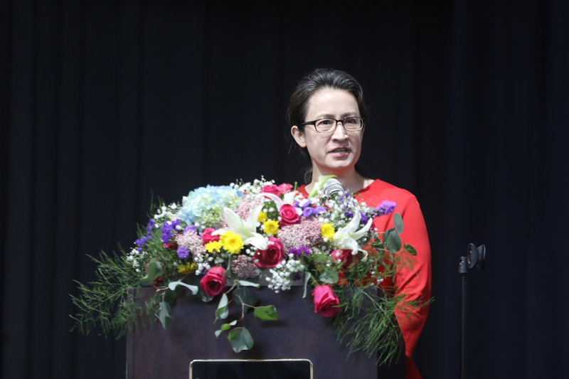 駐美代表蕭美琴8日出席僑界國慶活動時表示，台灣面臨最嚴峻的挑戰是安全，未來將確保台灣具備足夠實力捍衛台海和平穩定，也會致力打造經濟韌性，因為「台灣若要強壯，經濟就必須強壯」。 (圖：中央社)