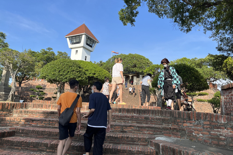圖為安平古堡園區。(台南市文資處提供／中央社)