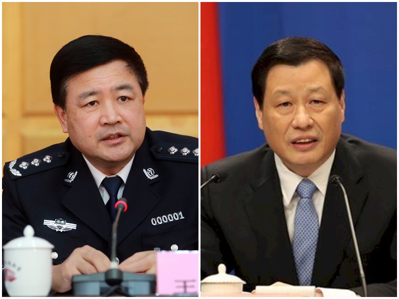 中國公安部部長王小洪(左)、中國最高人民檢察院副檢察長應勇。(合成圖)