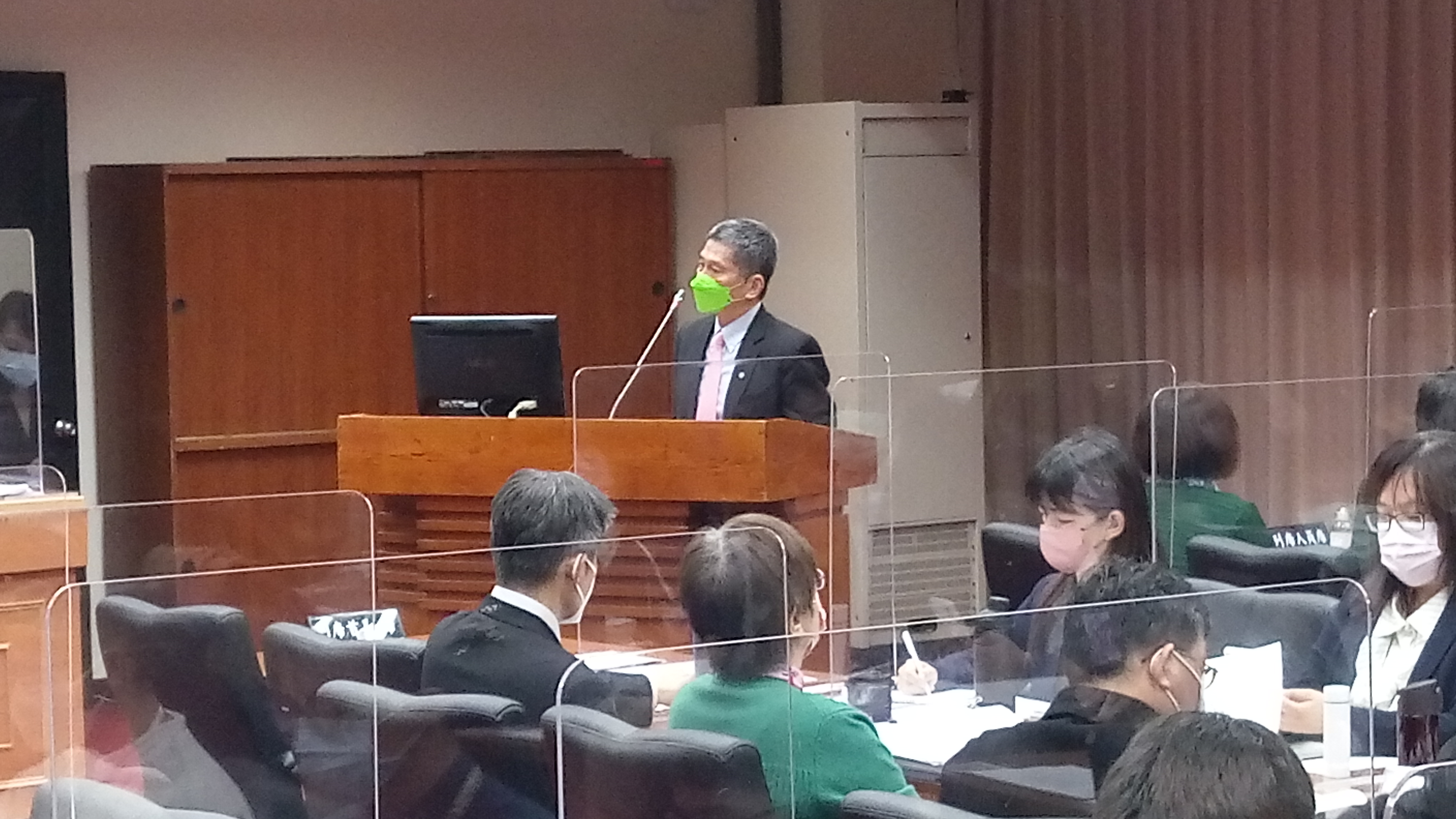 文化部長李永得回應國定古蹟「熱蘭遮城」更名議題。(陳國維 攝)