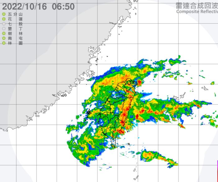 颱風尼莎估持續增強 16及17日雨勢最大(圖取自氣象局)
