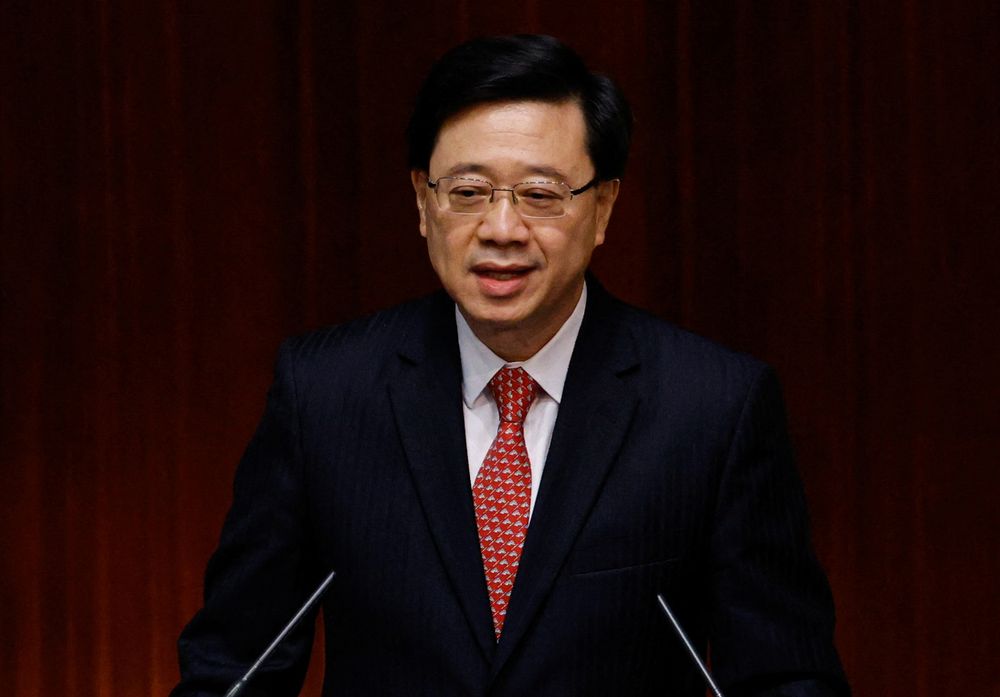 香港特首李家超。 (路透社/達志影像)