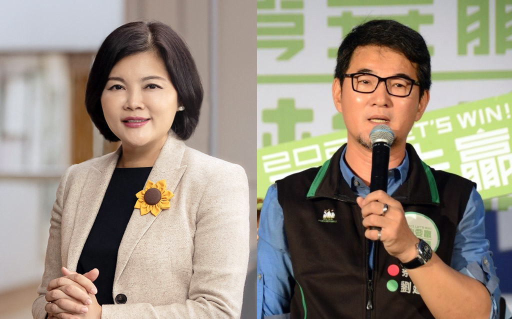 國民黨雲林縣長候選人張麗善(左)、民進黨雲林縣長候選人劉建國(右)。(翻攝自張麗善、劉建國臉書)