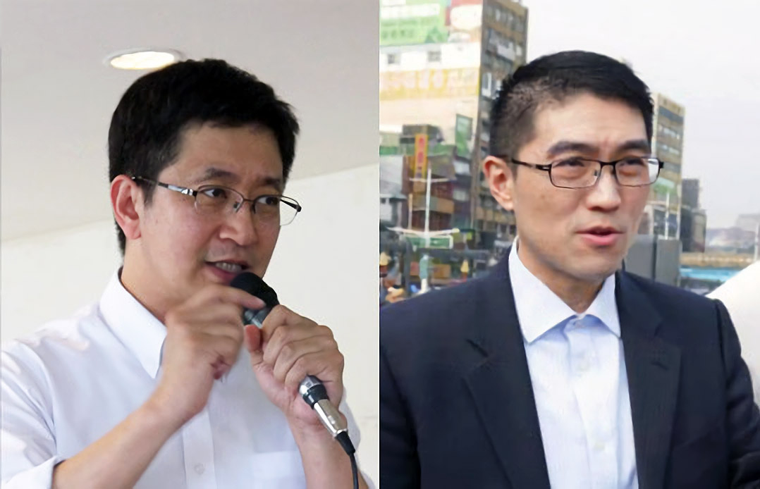 民進黨基隆市長候選人蔡適應(左)，國民黨基隆市長候選人謝國樑(右)。(翻攝自蔡適應、謝國樑臉書)