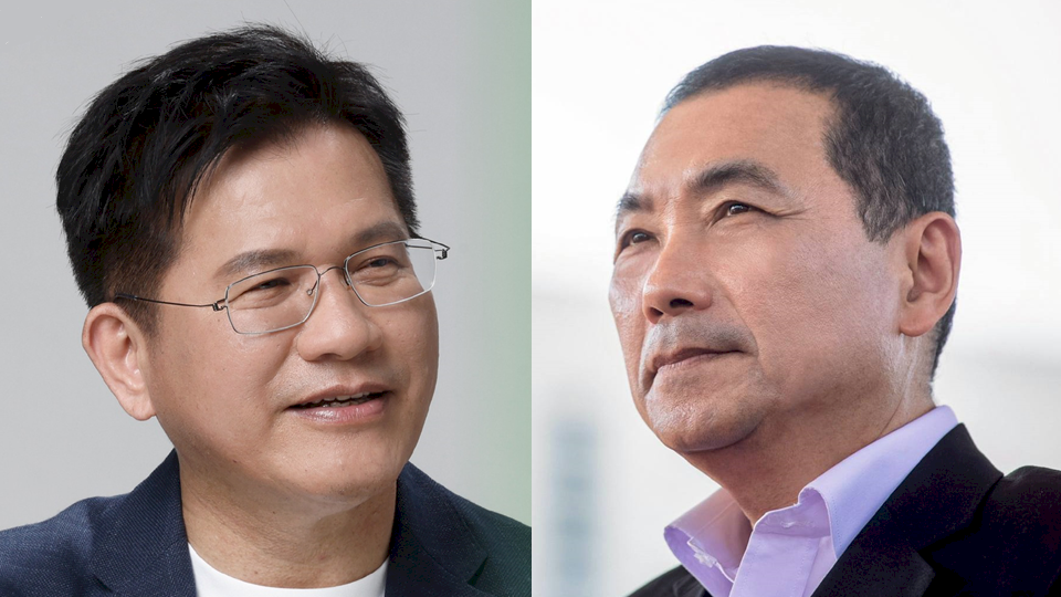 民進黨新北市長候選人林佳龍(左)、新北市長侯友宜(右)。(合成圖／臉書)