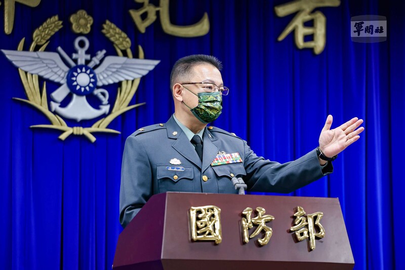國防部軍事發言人、少將孫立方 (圖：中央社)