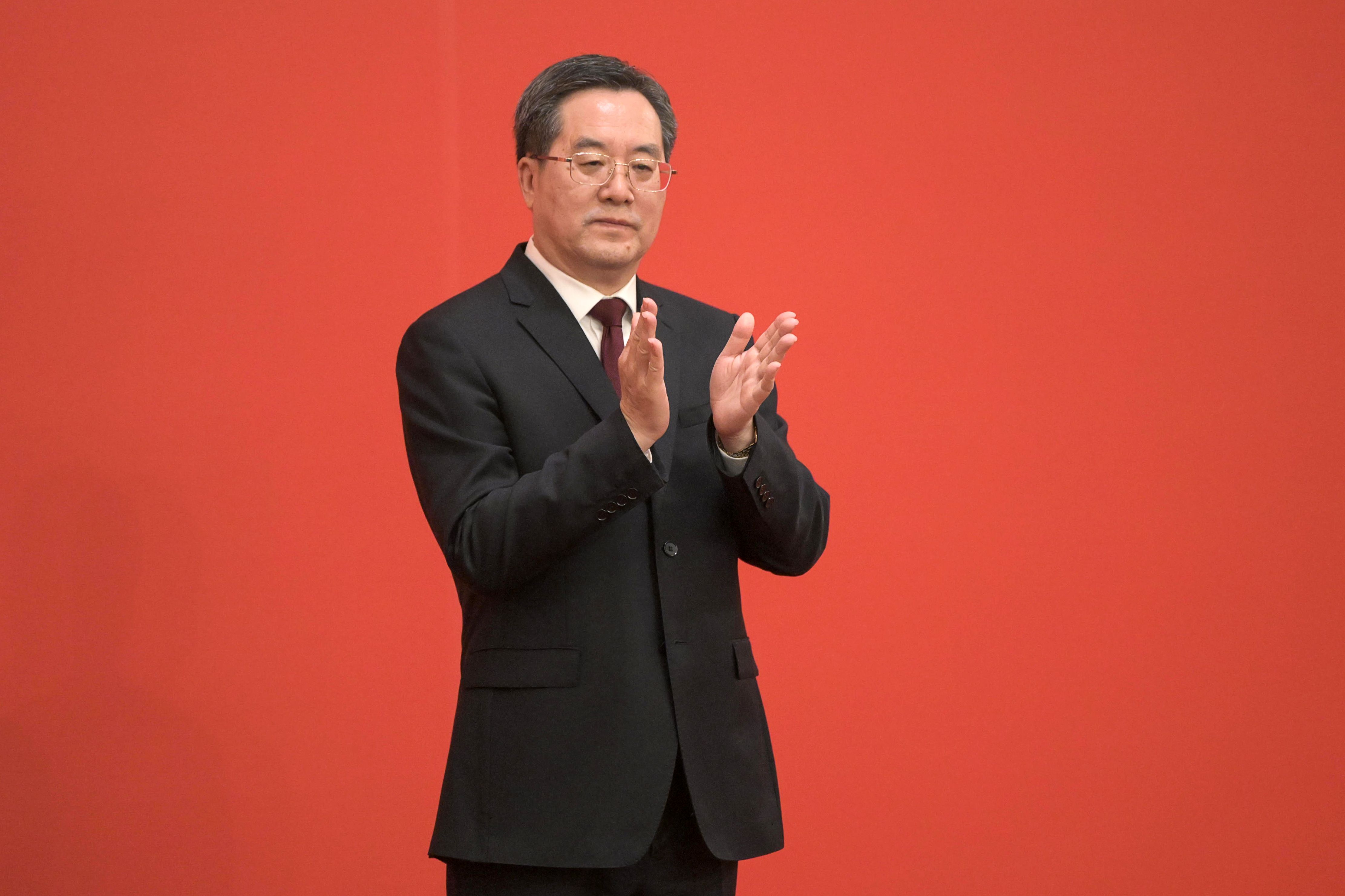 新一屆中共中央政治局常委丁薛祥。(AFP)