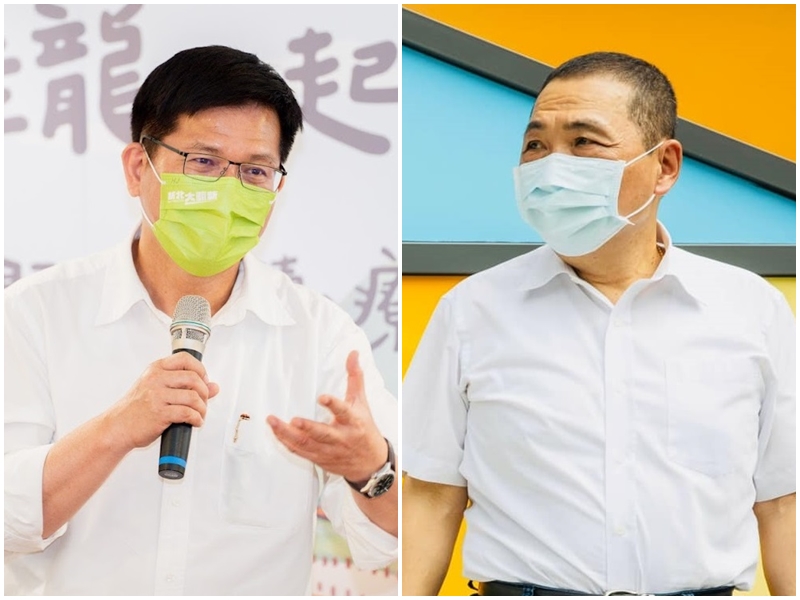 民進黨新北市長候選人林佳龍(左)、國民黨新北市長候選人侯友宜(右)。(合成圖/臉書)