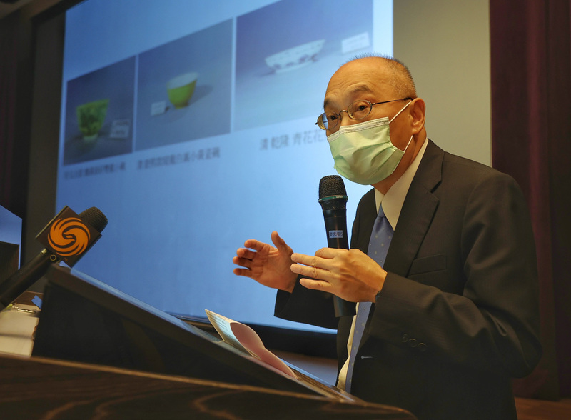 故宮文物破損 吳密察揭事發過程。 (圖：中央社檔案照片)