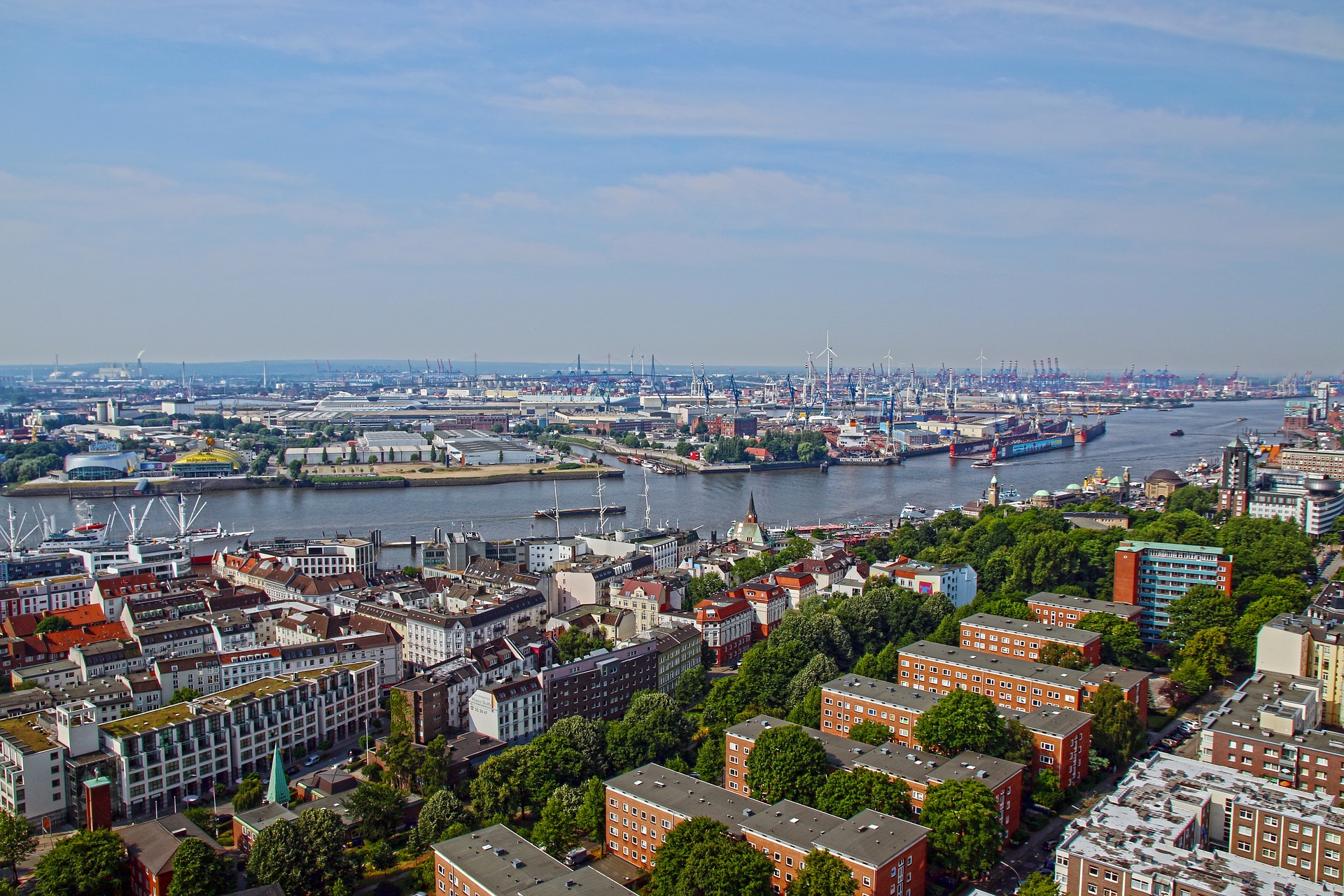 德國漢堡港(Hamburg port)。(pixavbay圖庫)