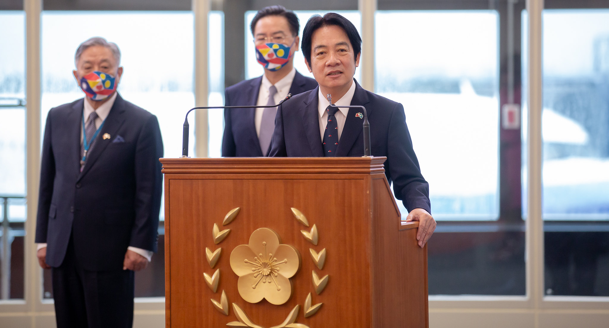 副總統賴清德1日率團前往帛琉訪問。 (圖:總統府)